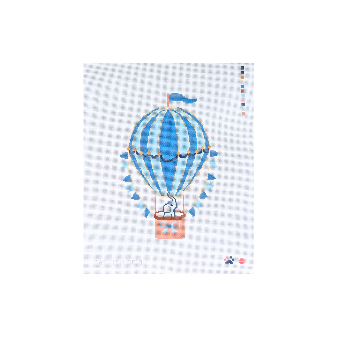 Blue Hot Air Balloon