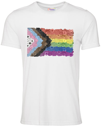 Floral Pride Collection - LGBTQ Flag Unisex Kids T-Shirt