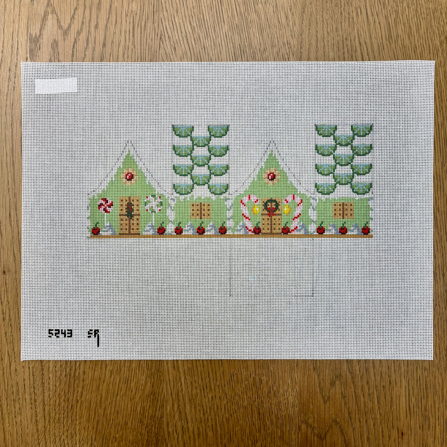 Key Lime and Cherries, 3D Gingerbread House - 18 mesh