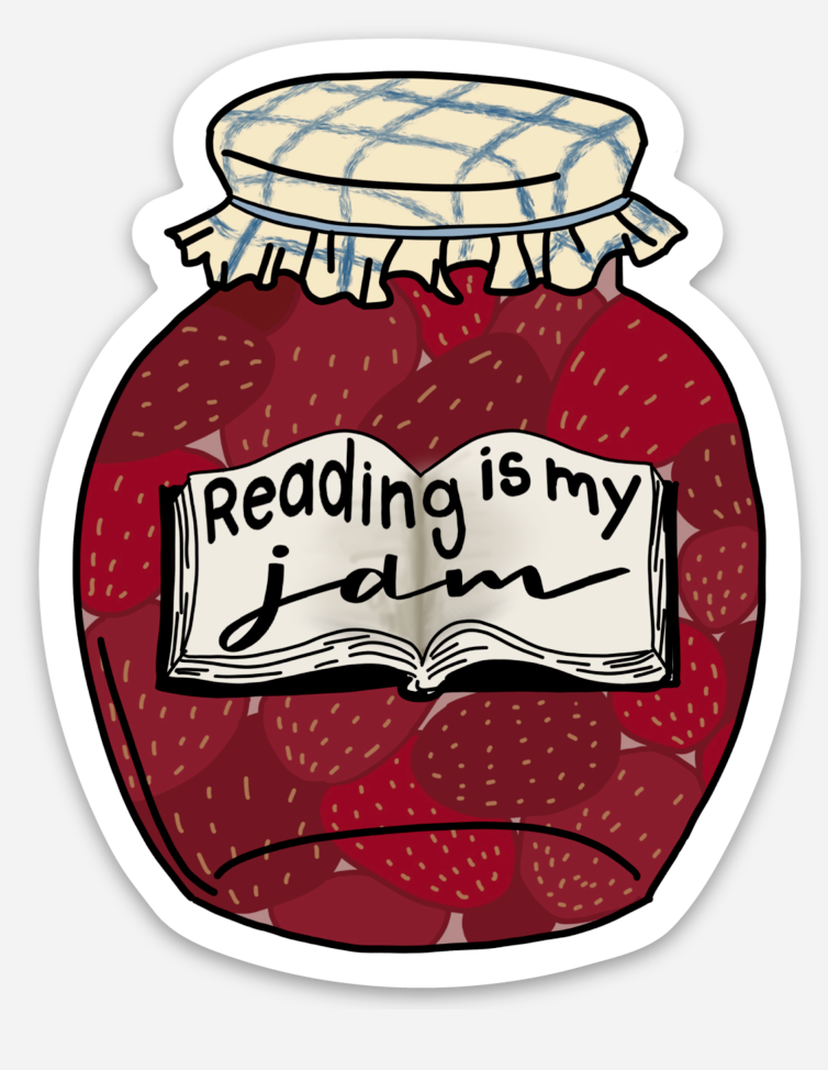 Reading Is My Jam Sticker