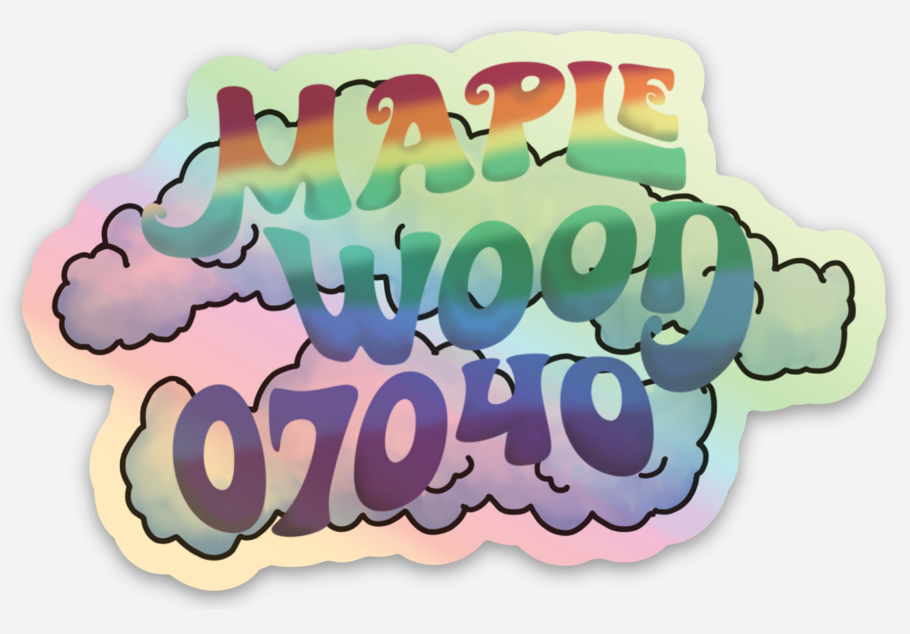 Maplewood 07040 Holographic Sticker