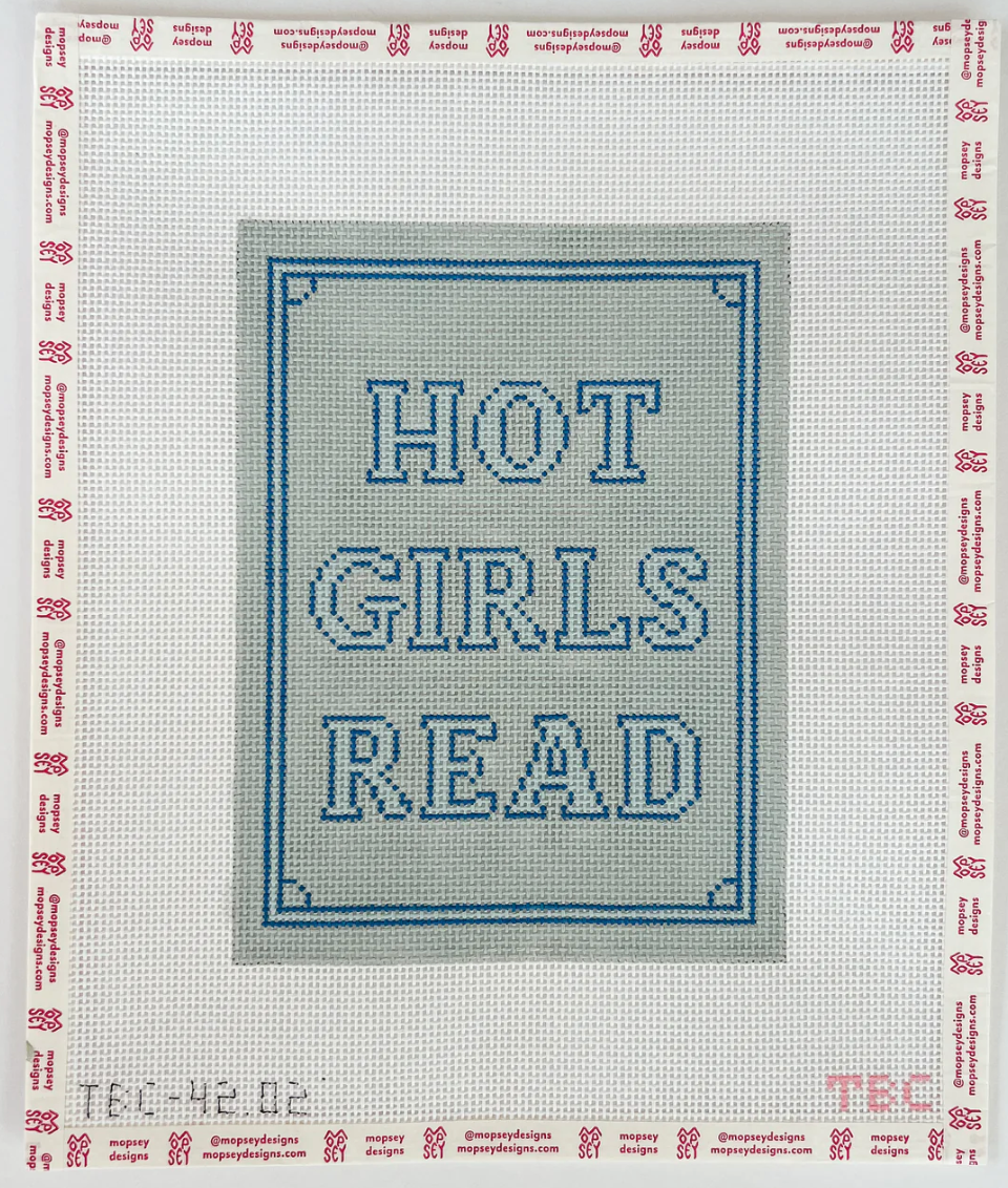 The Book Canvas: Hot Girls Read Kindle Cover (Blue)