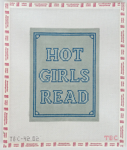 The Book Canvas: Hot Girls Read Kindle Cover (Blue)