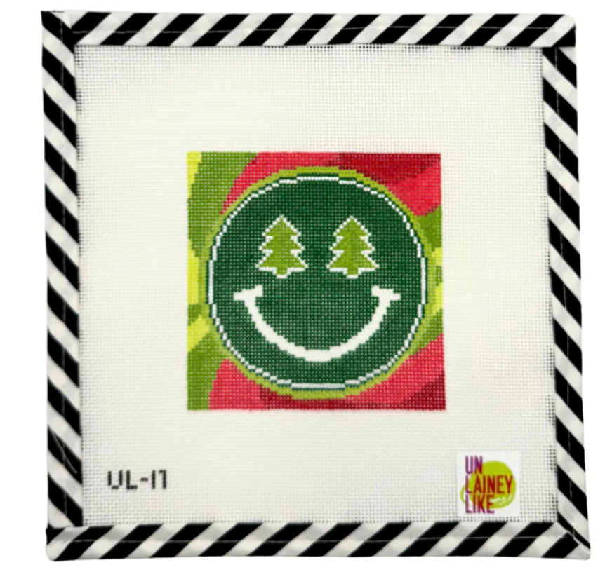 Neon Smiley Face - Christmas