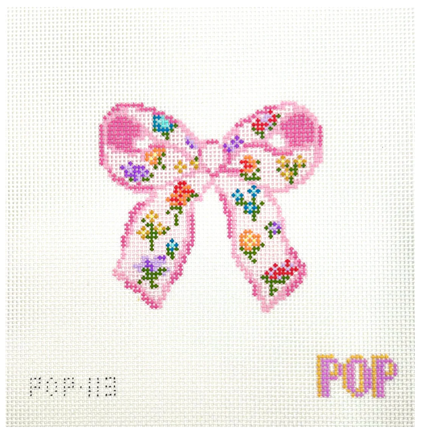 Floral Print Bow