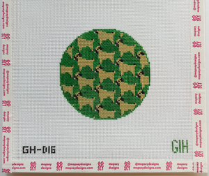 Green Heart Needlepoint: Pug