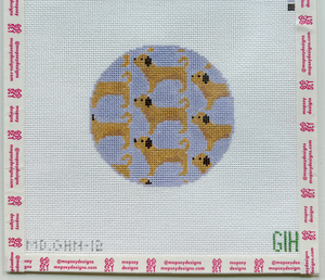 Green Heart Needlepoint: Golden Doodle