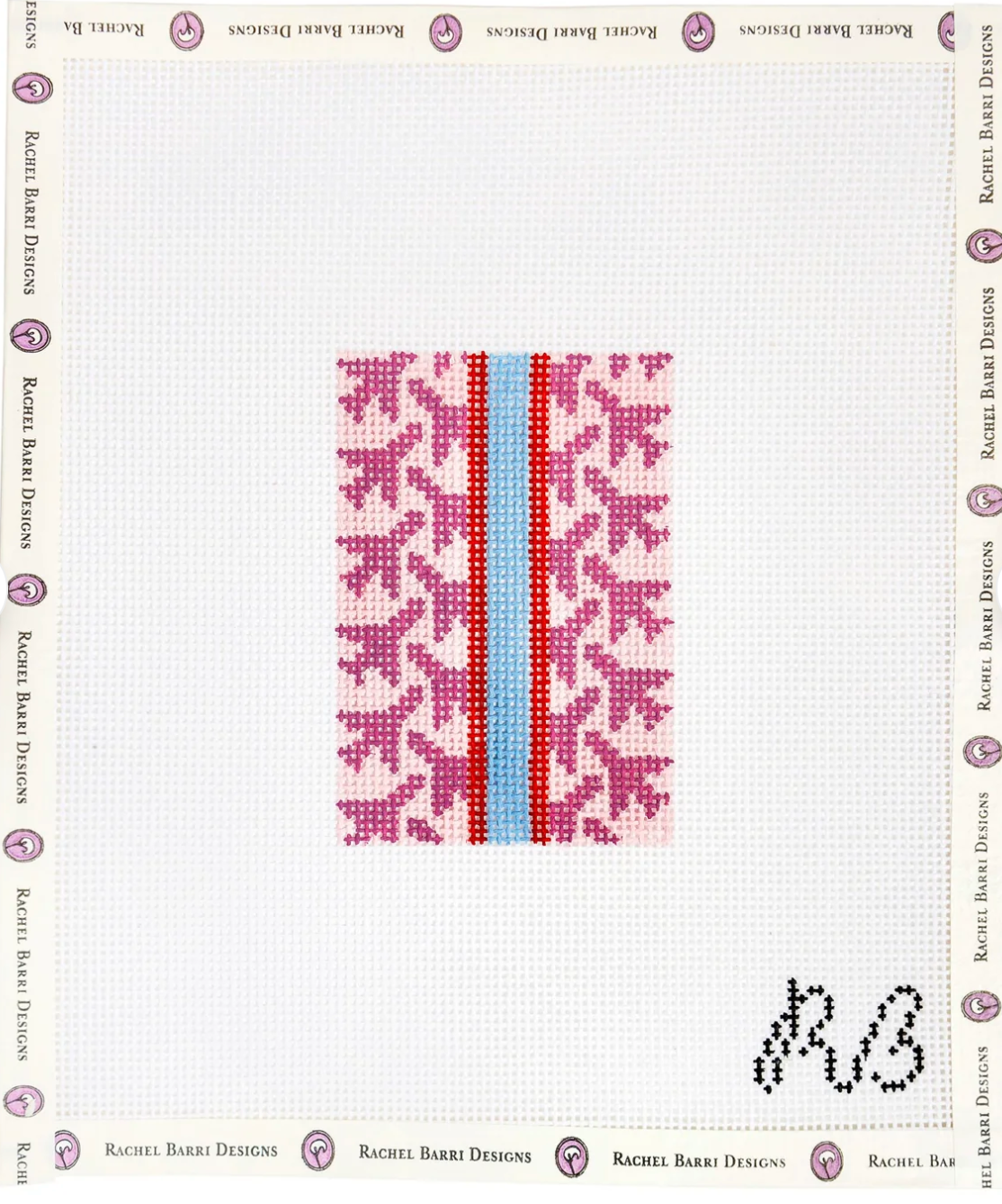 Airplane Houndstooth - Small (Pink)