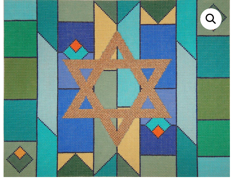 Geometric Blue/Green Tallis