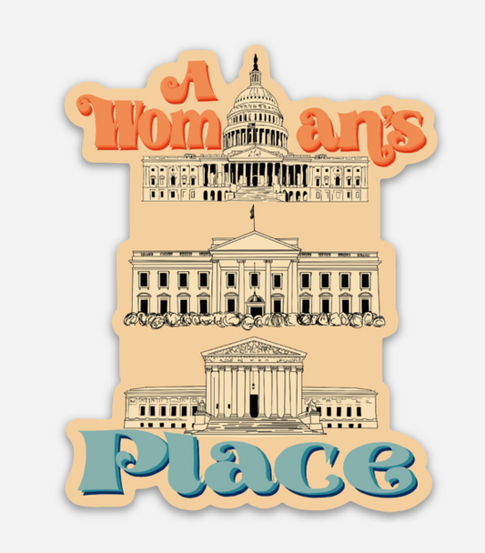 A Women's Place Sticker | Products