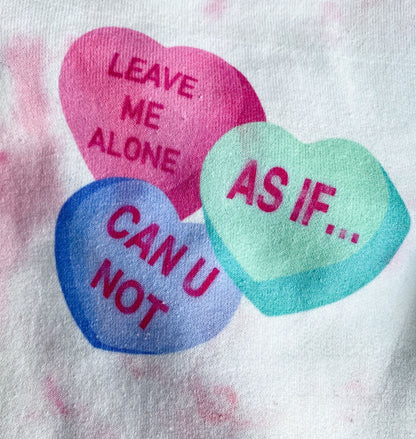 Anti Valentine's Day Tie Dye Sweatshirt - Adult