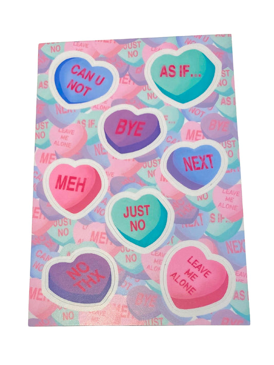 Anti Valentine's Sticker Sheet | Products