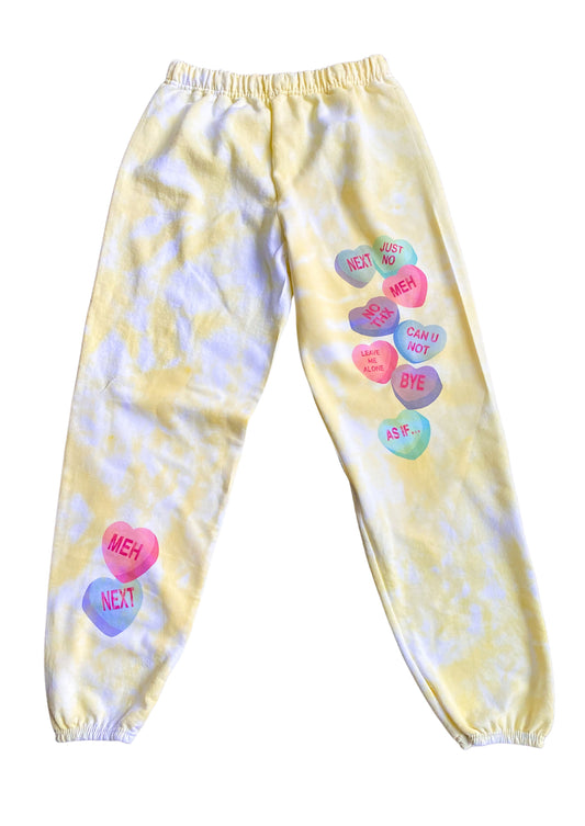 Anti Valentine's Day Tie Dye Sweatpants- Adult | Products