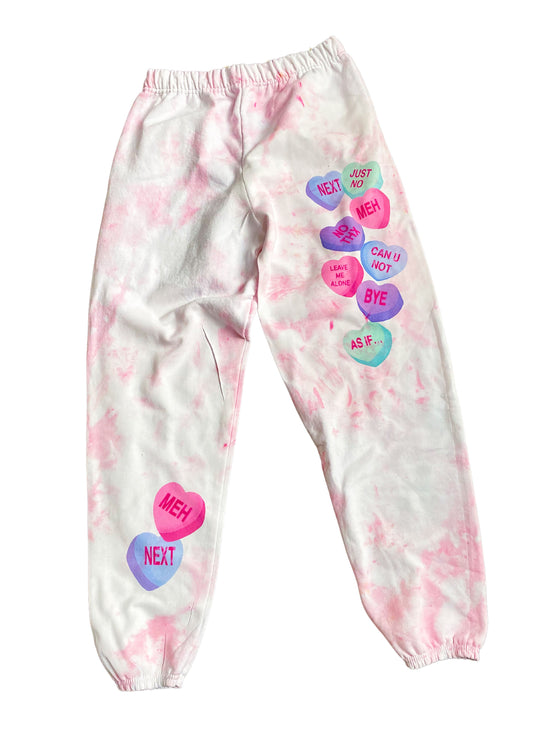 Anti Valentine's Day Tie Dye Sweatpants- Adult | Products