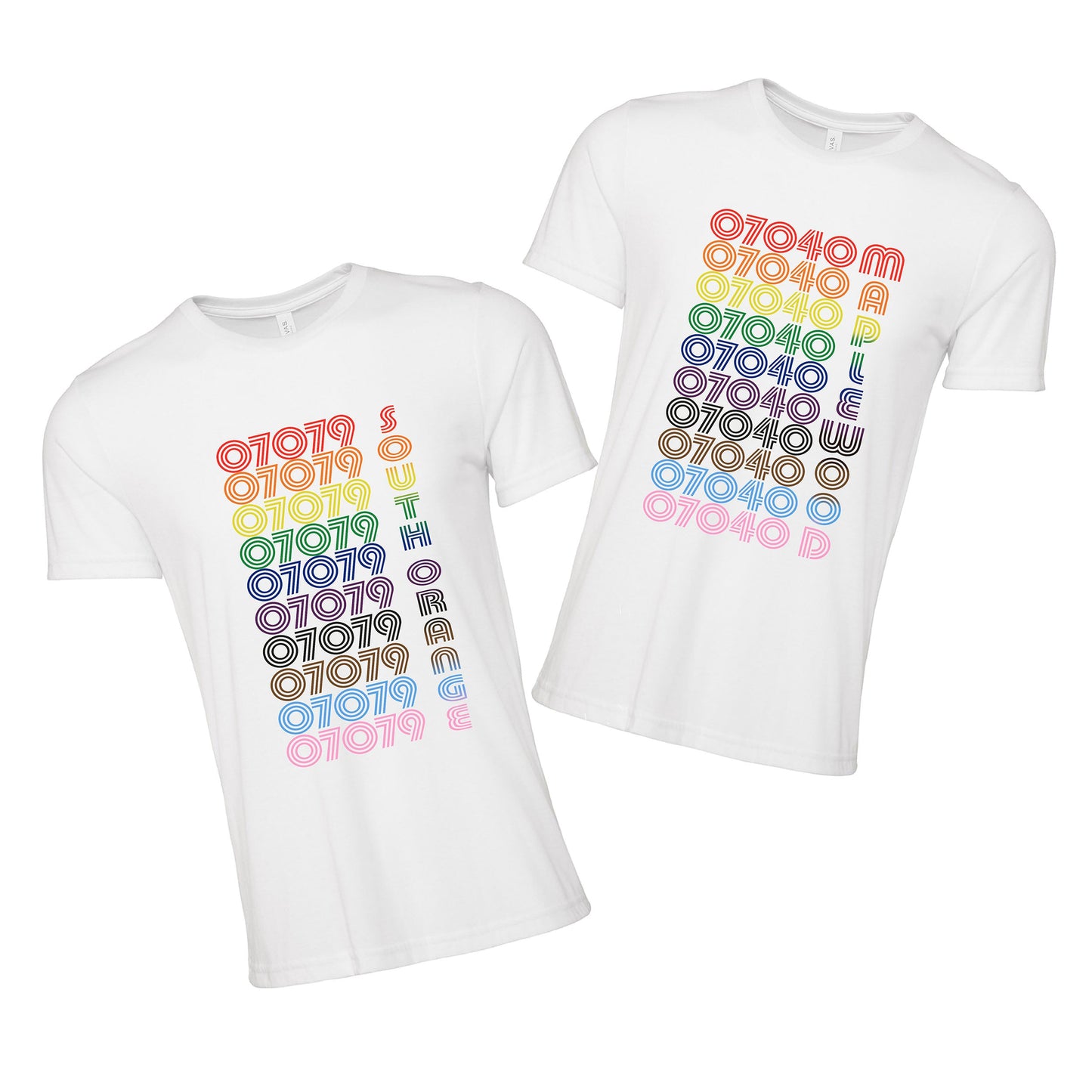 Rainbow Zip Code Pride Shirt