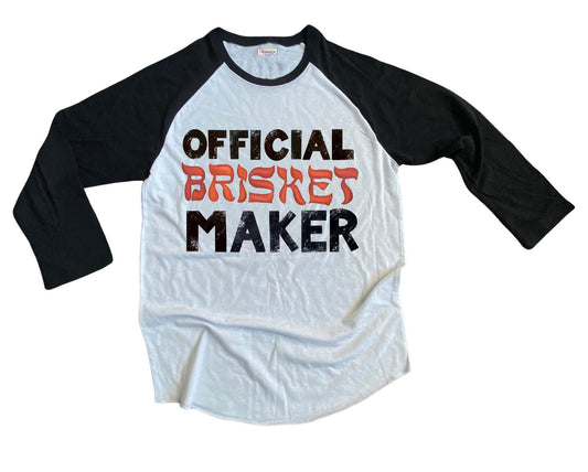 Official Brisket Maker Baseball Shirt - Adult | Jewish Food
