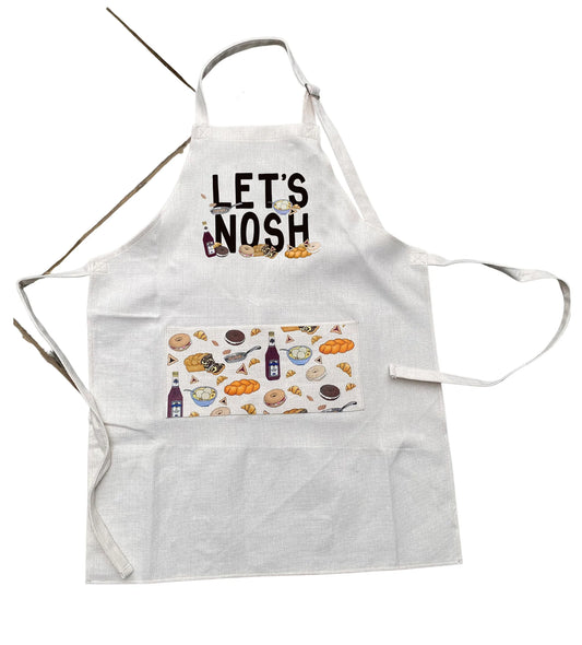 Let's Nosh Jewish Food Apron | Jewish Food