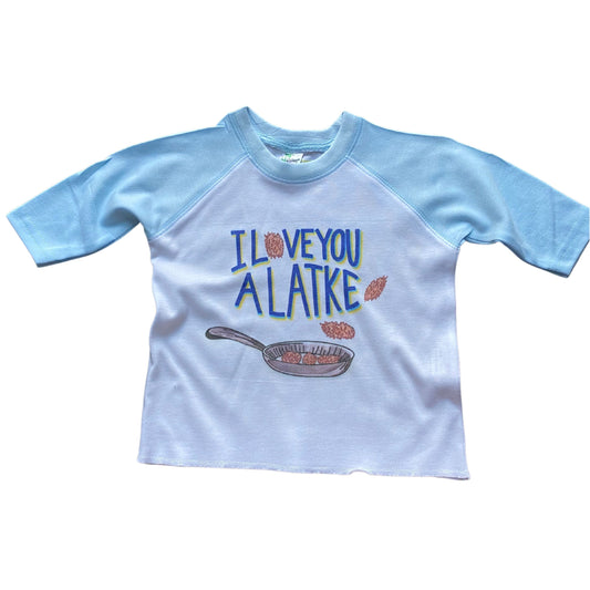 Love You Latke Baseball Shirt - Infant | Hanukkah Shirts