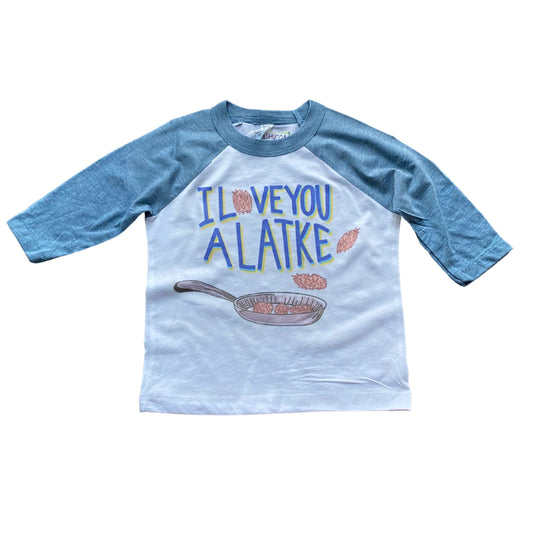 Love You Latke Baseball Shirt - Youth | Hanukkah Shirts