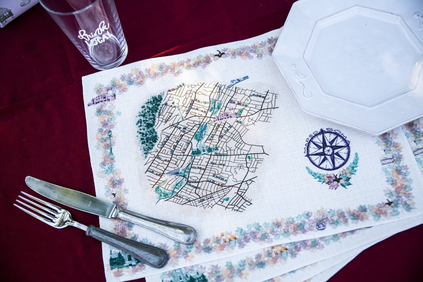 MapSO set of four Placemats