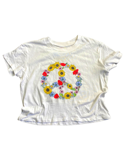Peace Now & Forever Women's Crop T-Shirt